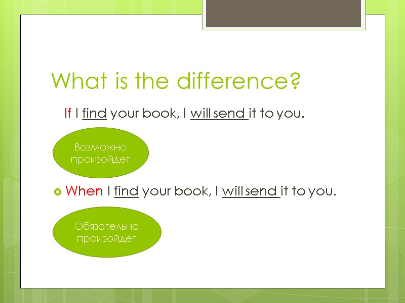 What is the difference?    If I find your book, I will